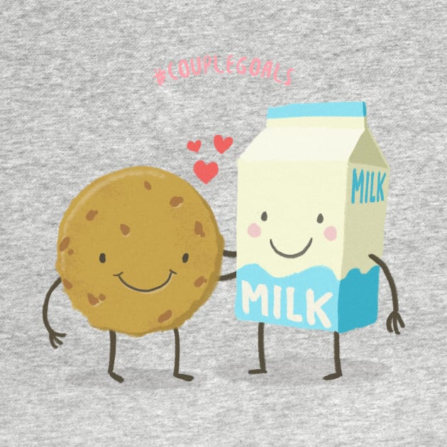 Cookie and Milk - Hashtag Couple Goals by i2studio